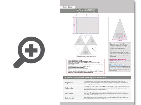 Product Bild mini-taschenschirm_mit_einkaufstasche_aus_rpet__4_0-farbig__3_segmente_bedruckt